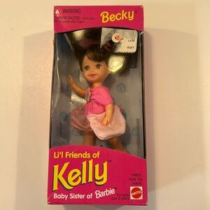 Kelly Baby Sister of Barbie. Never opened.